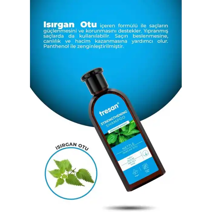 Tresan Dökülme Karşıtı Isırgan Otu Güçlendirici & Canlandırıcı Yağlı Saçlar için Şampuan (1 x 300 ml)