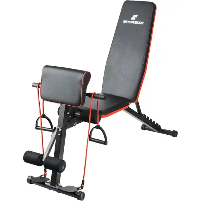 Sporsize Adjustable Shuttle Weight Bench – Ayarlanabilir Ağırlık ve Mekik Sehpası, 7 Sırt Açısı & 3 Oturma Pozisyonu, Katlanabilir Çelik Gövde, Ev Tipi Profesyonel Kullanım