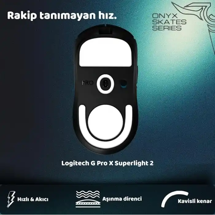 Klasse Onyx Mouse Skate (Logitech G Pro X Superlight 2 ile uyumlu Skatez)