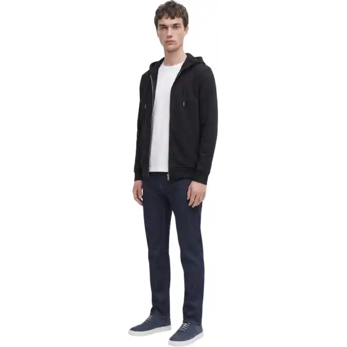 Anthony Jackson Erkek Kapüşonlu Fermuarlı Sweatshirt ONYX