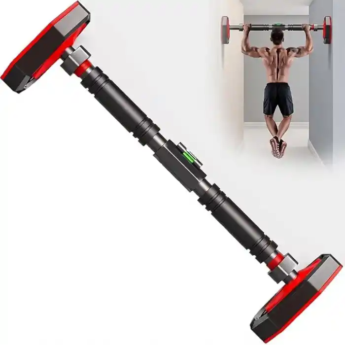 Vidasız Montaj Barfiks Aleti 92-120 Cm Arası - Ayarlanabilir Barfiks Demiri, Kapı Barı ve Çekme Barı, Dayanıklı Çelik Yapı, Barfiks Çubuğu, Üst Vücut Egzersizi, Fitness,Barfix, Barfiks Barı