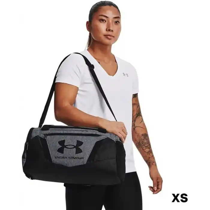 Under Armour UA Undeniable 5.0 Duffle XS Unisex Yetişkin Spor Çanta Pitch Gray Medium Heather/Black/Black Tek Beden