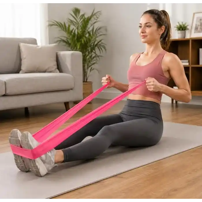 Orret Home 150 cm Pilates Bandı, Hafif Sertlik Egzersiz Bandı, Esnek Latex Direnç Lastiği, Yoga Fitness Fizik Tedavi Esneme ve Kuvvet Antrenmanı İçin Taşınabilir Spor Bandı (ASORTİ RENK)