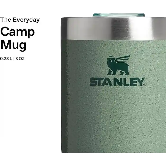 STANLEY Classic Legendary Termos Bardak 0.23 Litre - Yeşil (Hammertone Green) | Paslanmaz Çelik