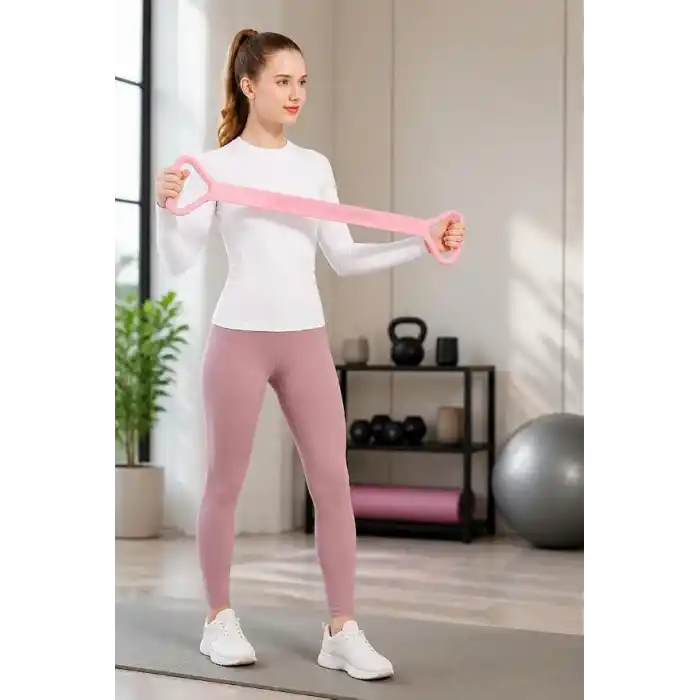 Busstier Egzersiz Direnç Bandı, Yoga Pilates ve Esneme Hareketleri İçin Çok Amaçlı Çekme Bandı, Omuz Sırt Kol ve Bacak Antrenmanlarına Uygun, Karışık Renk