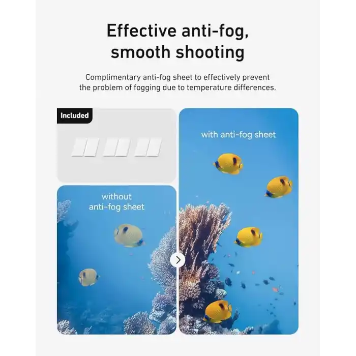 TELESIN Osmo Action 6 Su Geçirmez Kılıf (60Metreye kadar) | Osmo Action 6 Waterproof Case