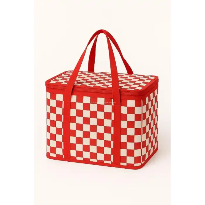 Busstier 25 Lt Termos Çanta, 33x22x22 cm Piknik ve Kamp Soğutucu Çanta, Suya Dayanıklı İç Kaplama, Geniş Hacimli Taşınabilir Soğuk Tutucu, Fermuarlı Kapaklı, İzolasyonlu Beslenme Çantası