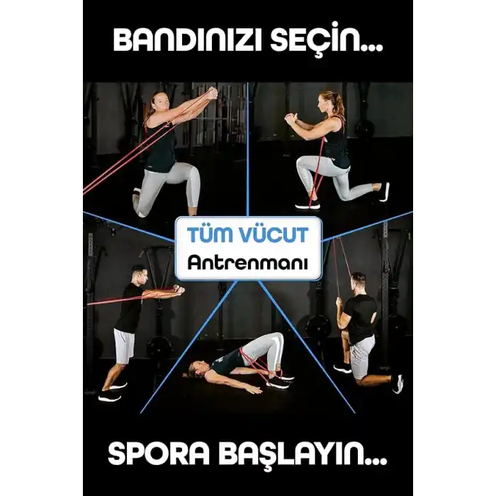 5/15/25/35/45 KG Barfiks Lastiği Gym Resistance Band Antrenman Kas Geliştirme Bandı