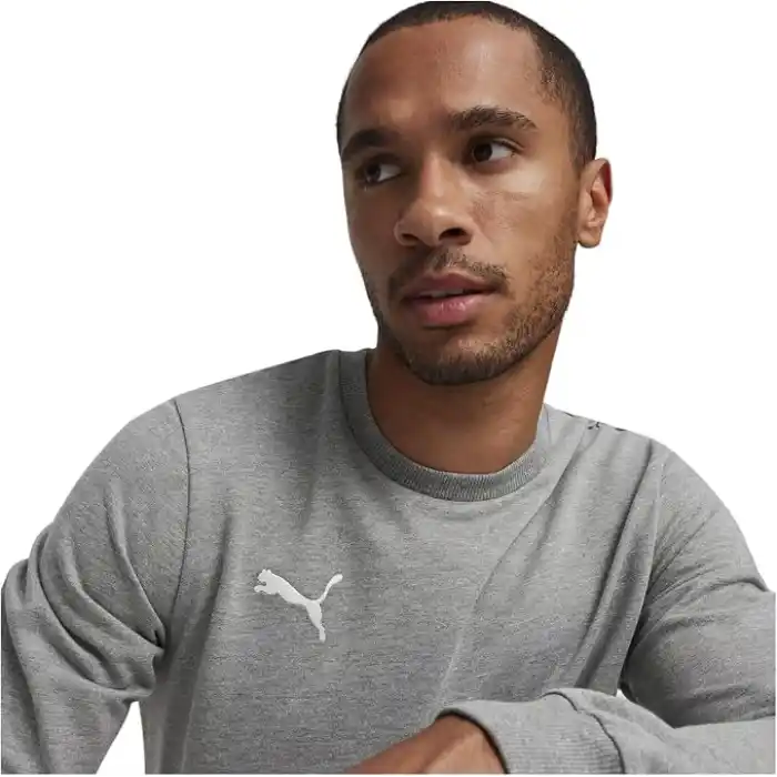PUMA Erkek Teamgoal Casuals Sweatshirt Yuvarlak Yaka Örgü Kazak