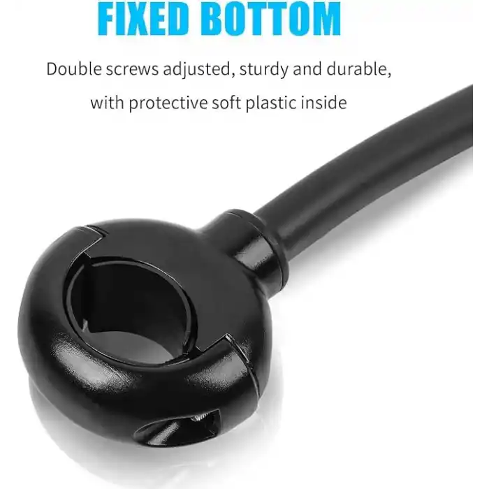 2li paket bisiklet aynası, dikiz aynası, bisiklet gidonu, geniş açılı görüş, 360° ayarlanabilir bükülebilir gidon ve döndürülebilir akrilik dışbükey ayna, dağ bisikleti
