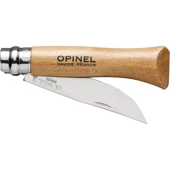 Opinel Op-001083 Inox Kayın Saplı Paslanmaz Çelik Çakı, Unisex, Kahverengi, Nr.9