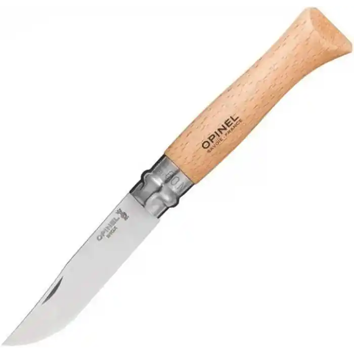 Opinel Op-001083 Inox Kayın Saplı Paslanmaz Çelik Çakı, Unisex, Kahverengi, Nr.9