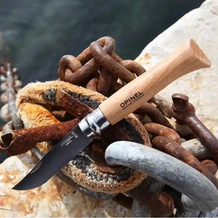 Opinel Op-001083 Inox Kayın Saplı Paslanmaz Çelik Çakı, Unisex, Kahverengi, Nr.9