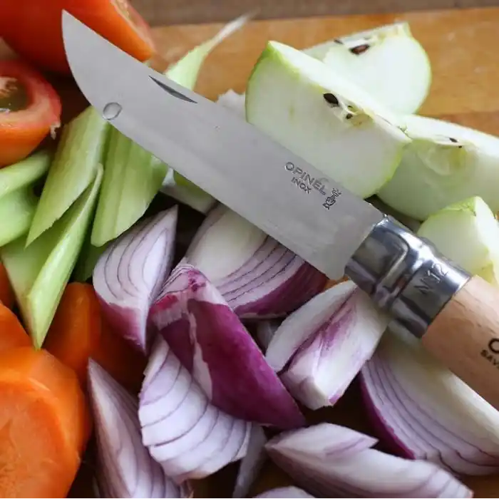Opinel Op-001083 Inox Kayın Saplı Paslanmaz Çelik Çakı, Unisex, Kahverengi, Nr.9