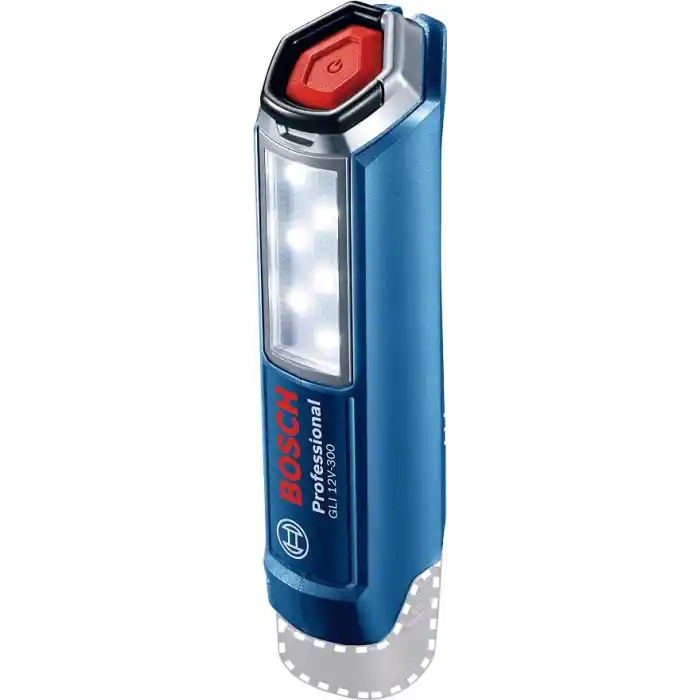Bosch Professional pil lamba GLi 12 V-300 (pil, karton, 12 Volt, ışık akımı: 300 Lümen)