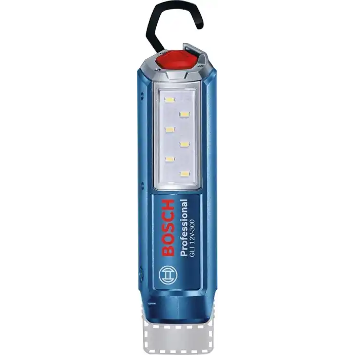 Bosch Professional pil lamba GLi 12 V-300 (pil, karton, 12 Volt, ışık akımı: 300 Lümen)
