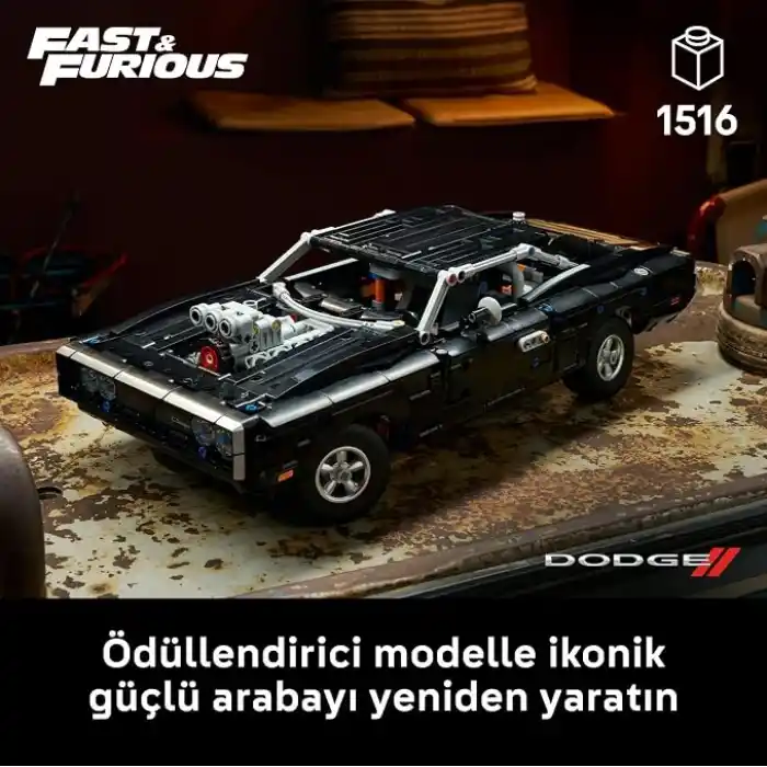 LEGO Technic Fast and Furious Dodge Charger R/T Araba 42231