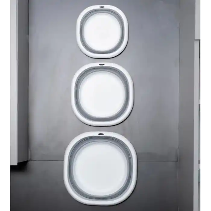 Orret Home Katlanabilir Silikon Badya,Akordiyon Plastik Leğen,Katlanabilir Leğen (25X25)