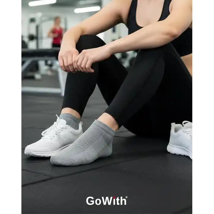 GoWith 6lı-12li Premium Penye Pamuk Sade Desensiz Esnek Ayak Bileği Boyu Aktivite Koşu Yürüyüş Egzersiz Spor Çorap Erkek Kadın Patik 3009