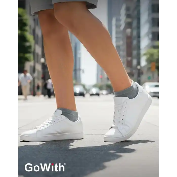 GoWith 6lı-12li Premium Penye Pamuk Sade Desensiz Esnek Ayak Bileği Boyu Aktivite Koşu Yürüyüş Egzersiz Spor Çorap Erkek Kadın Patik 3009