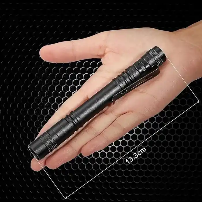 Valkyrie 395nm Ultraviyole UV Kalem El Feneri - Alüminyum Darbeye Suya Dayanıklı Cep Feneri Klipsli Kalem Fener Blacklight