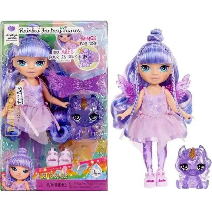 MGAE Entertainment RH Littles Gökkuşağı Perisi Bebekleri Amethyst Willow Oyuncak