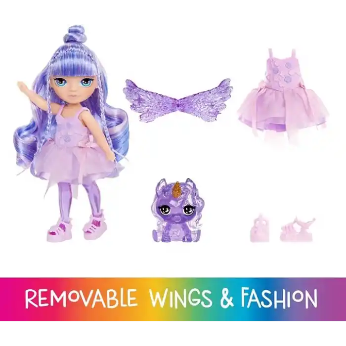 MGAE Entertainment RH Littles Gökkuşağı Perisi Bebekleri Amethyst Willow Oyuncak