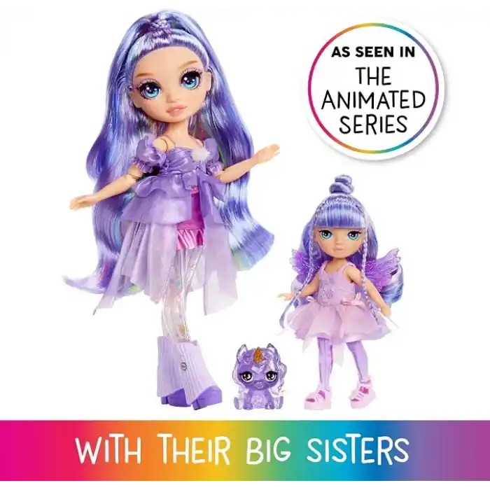 MGAE Entertainment RH Littles Gökkuşağı Perisi Bebekleri Amethyst Willow Oyuncak