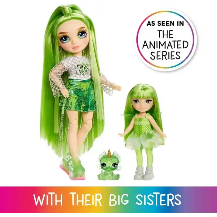 MGAE Entertainment RH Littles Gökkuşağı Perisi Bebekleri Emerald Hunter Oyuncak
