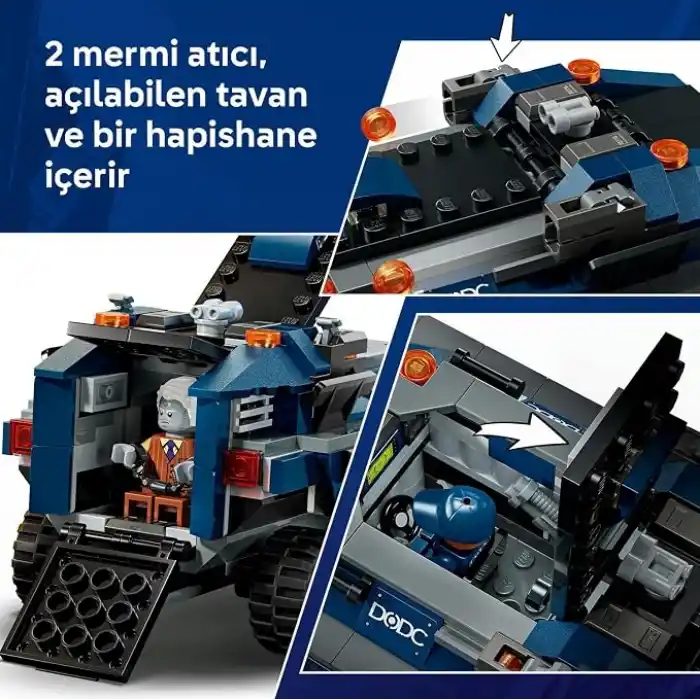 LEGO Marvel Örümcek Adam Hapishane Nakliye Aracı Takibi 76349