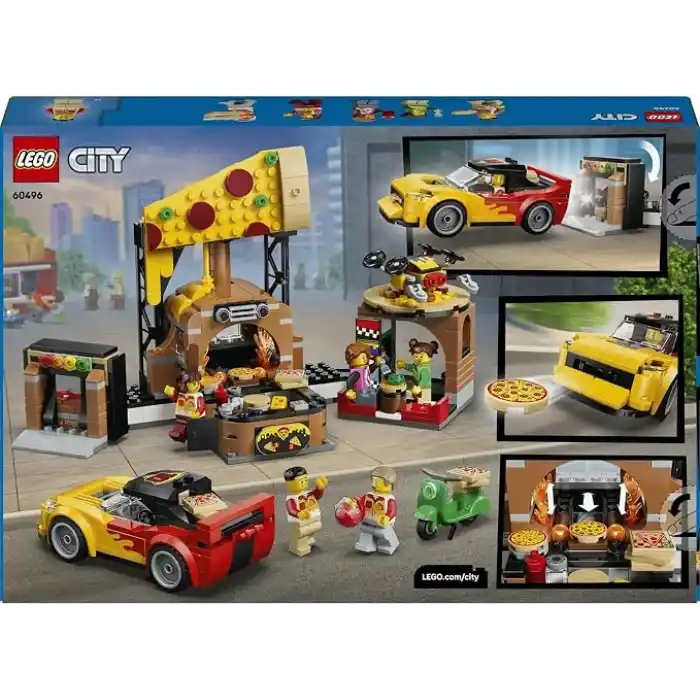 LEGO City Araçlarla Pizza Dağıtım Deneyimi 60496