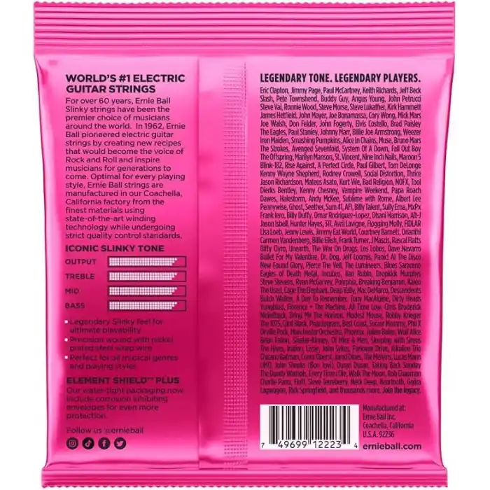 Ernie Ball P02223 Super Slinky 09-42 Elektro Gitar Teli