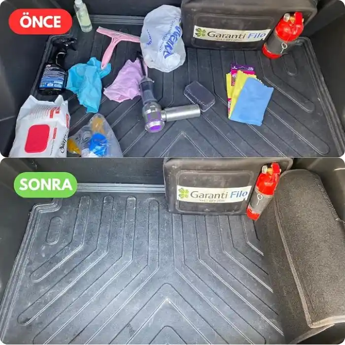 Romofy Oto Bagaj Organizer [Kalın Keçe] - Kapaklı Toparlayıcı Bagaj Çantası - Araba Aksesuar Toparlayıcı, Araç Organizer - Altında ve Yanında Bagaja Yapışan Malzeme