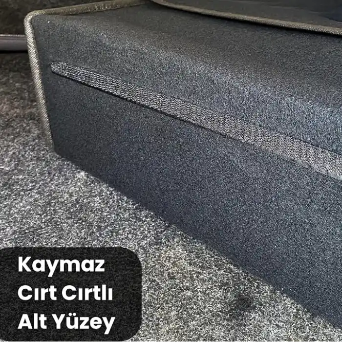 Romofy Oto Bagaj Organizer [Kalın Keçe] - Kapaklı Toparlayıcı Bagaj Çantası - Araba Aksesuar Toparlayıcı, Araç Organizer - Altında ve Yanında Bagaja Yapışan Malzeme