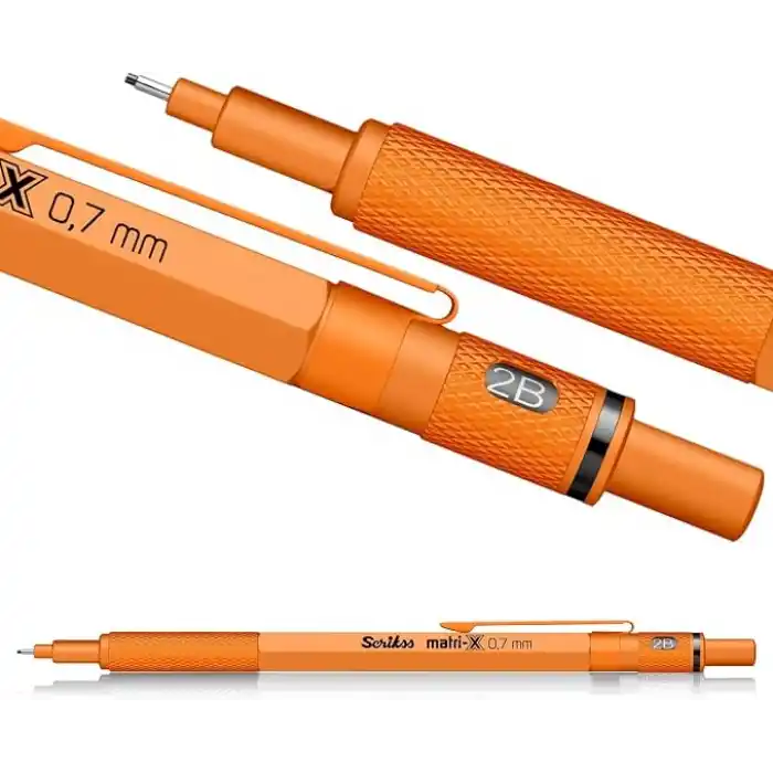 Scrikss Office Matri-X Versatil 0.7 Mm Turuncu Şeffaf Amb.