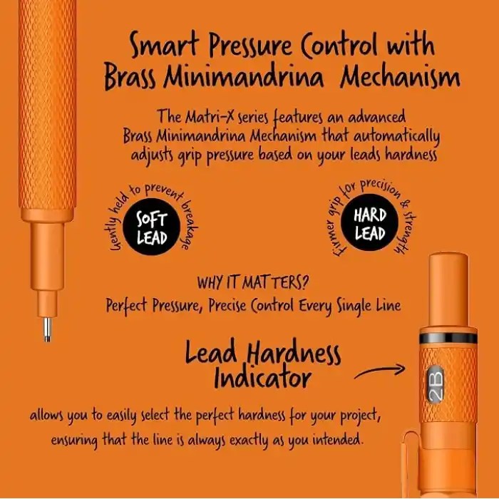 Scrikss Office Matri-X Versatil 0.7 Mm Turuncu Şeffaf Amb.