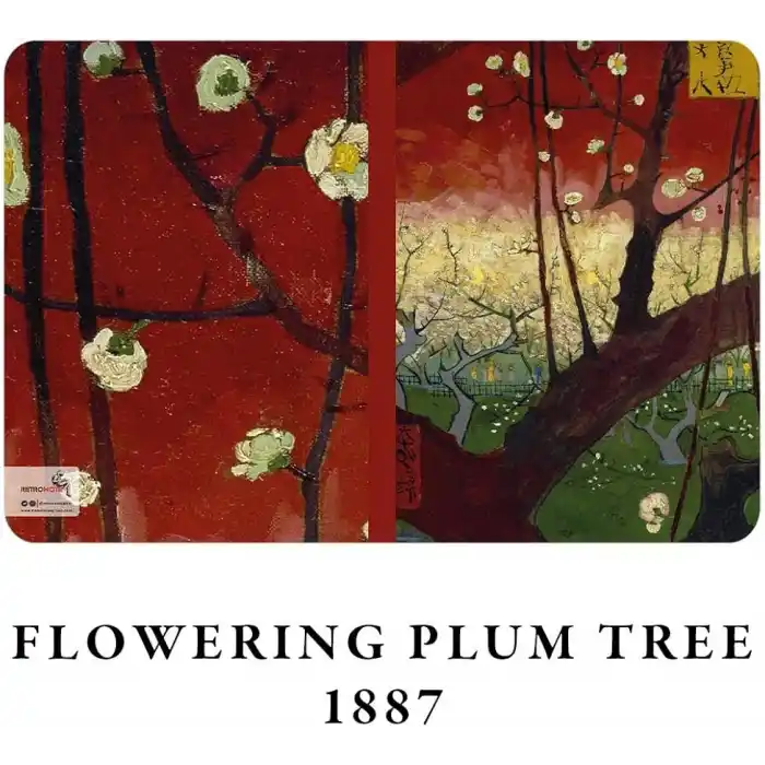 Retronote Van Gogh 4lü Defter Seti 2, Blooming Series, Çizgisiz, 64 Sayfa, 14x21cm