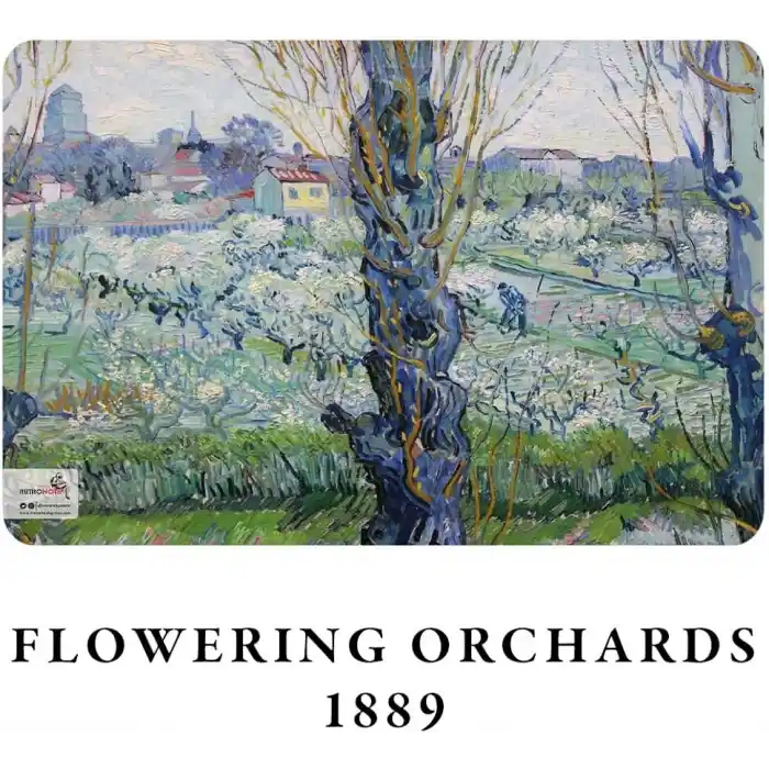 Retronote Van Gogh 4lü Defter Seti 2, Blooming Series, Çizgisiz, 64 Sayfa, 14x21cm