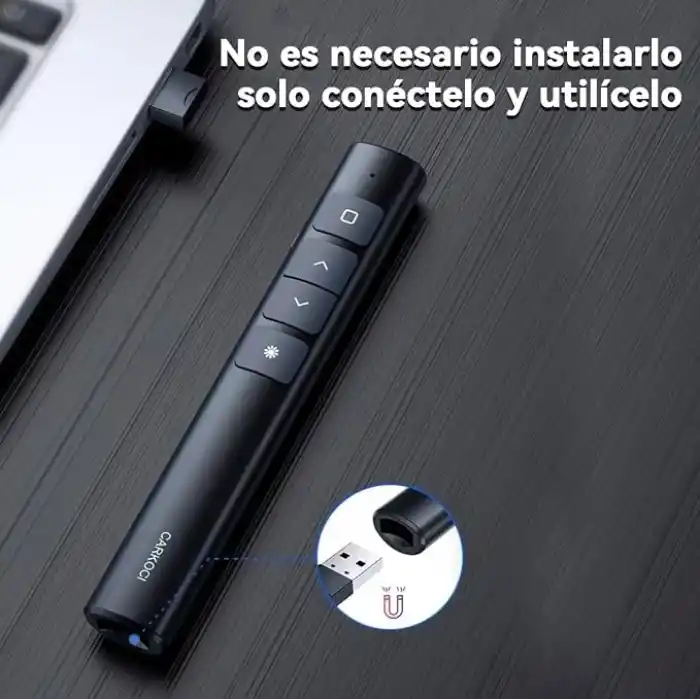 Coverzone Sunum Kumandası Laser Pointer Kablosuz Lazer Sunum Kalemi Tak Çalıştır Y60