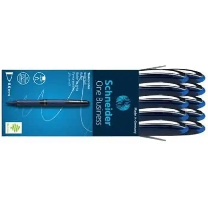 SCHNEIDER ONE BUSINESS KONİK UÇLU ROLLER KALEM 0,6 MM MAVİ