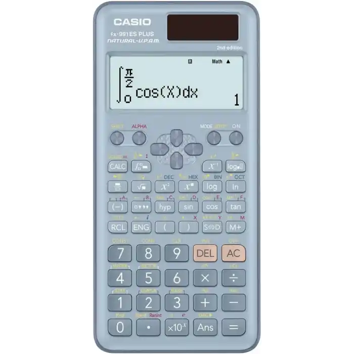 Casio FX-991ES Plus Mavi 2. Versiyon Bilimsel Fonksiyonlu Hesap Makinesi