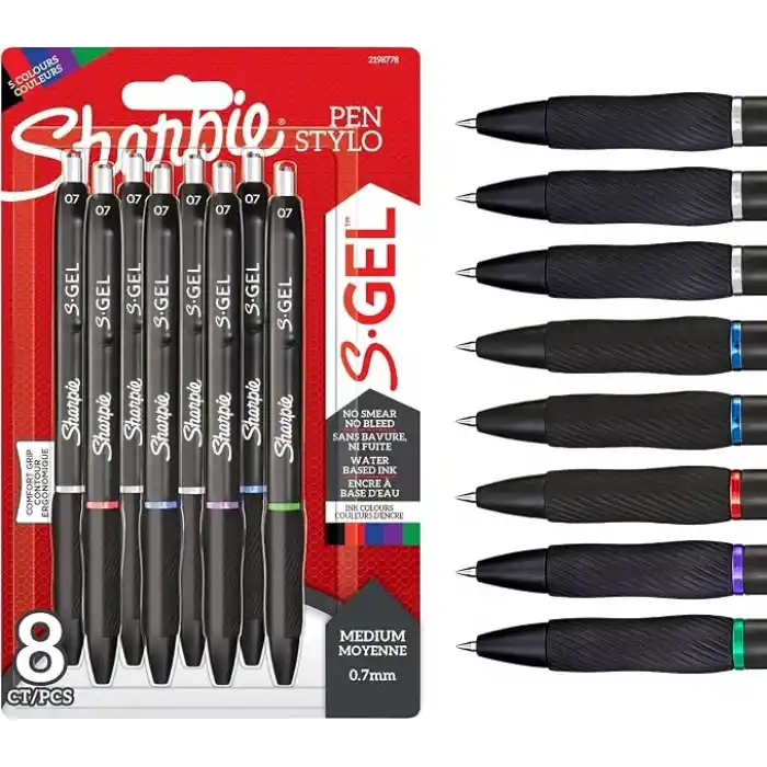 Sharpie Gel Jel mürekkepli kalem, 0.7 mm, 8li Bls