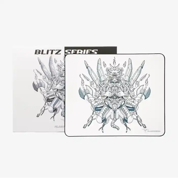 Klasse Blitz Speed Series 480x400x4 mm E-Sports Gaming Oyuncu Mouse Pad (G-Bear White)