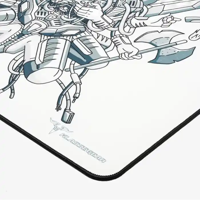 Klasse Blitz Speed Series 480x400x4 mm E-Sports Gaming Oyuncu Mouse Pad (G-Bear White)