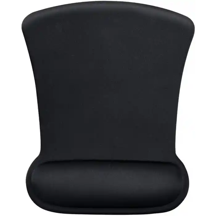 ErgoComfort Bilek Destekli Mouse Pad Ergonomik Mouse Altlığı Kaymaz Taban Bilek Koruyucu Bilgisayar Ofis Oyuncu Mousepad Siyah