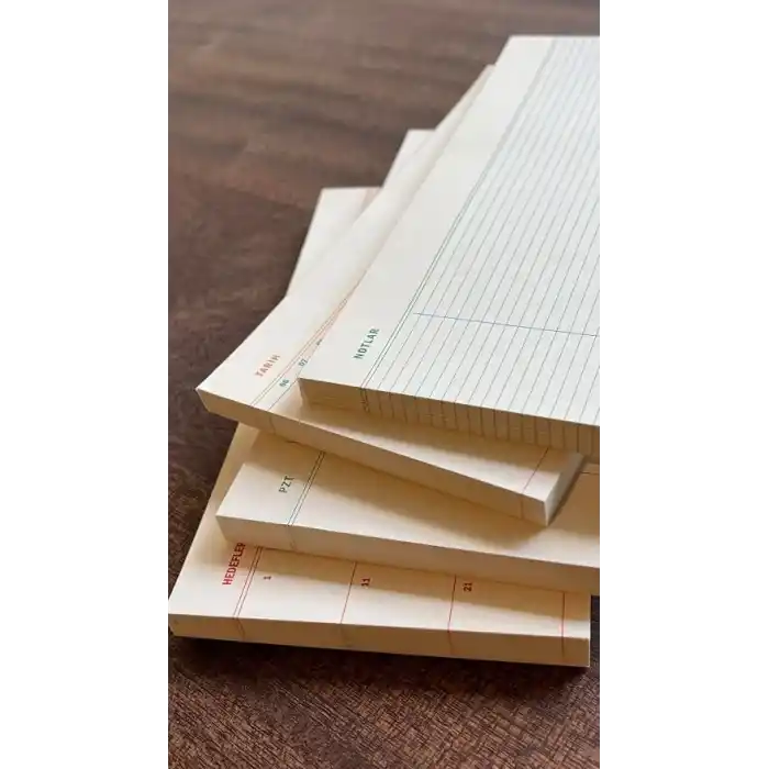 Fark Tanıtım 4lü Masaüstü Tarihsiz Planlayıcı Set (Hedefler, Haftalık Planlayıcı, Noktalı ve Çizgili Notepad)