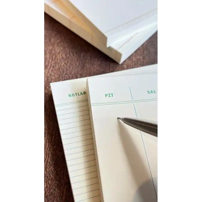 Fark Tanıtım 4lü Masaüstü Tarihsiz Planlayıcı Set (Hedefler, Haftalık Planlayıcı, Noktalı ve Çizgili Notepad)