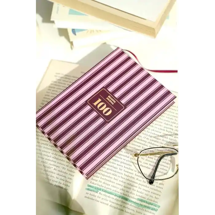 Matt Notebook Kitap Okuma Günlüğü Reading Journal Bordo