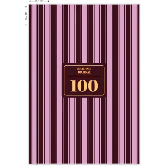 Matt Notebook Kitap Okuma Günlüğü Reading Journal Bordo
