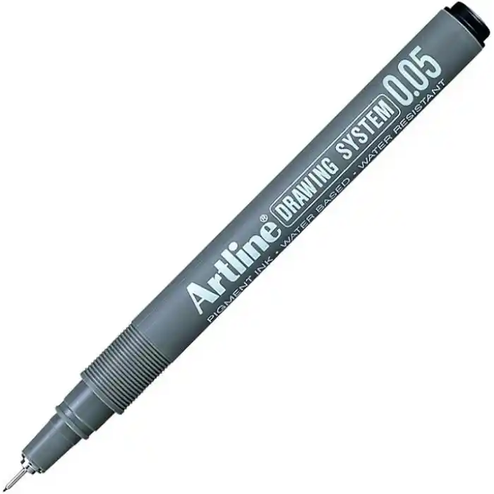 Artline Drawing System 0.05 Çizim Kalemi, 0.05 mm, Siyah